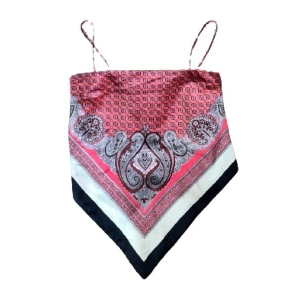 Zara silk bandana top size S/XS